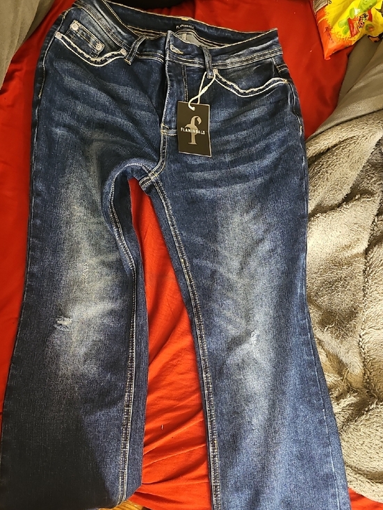 Denim - Flamingo Blue Faded Stretch Jeans